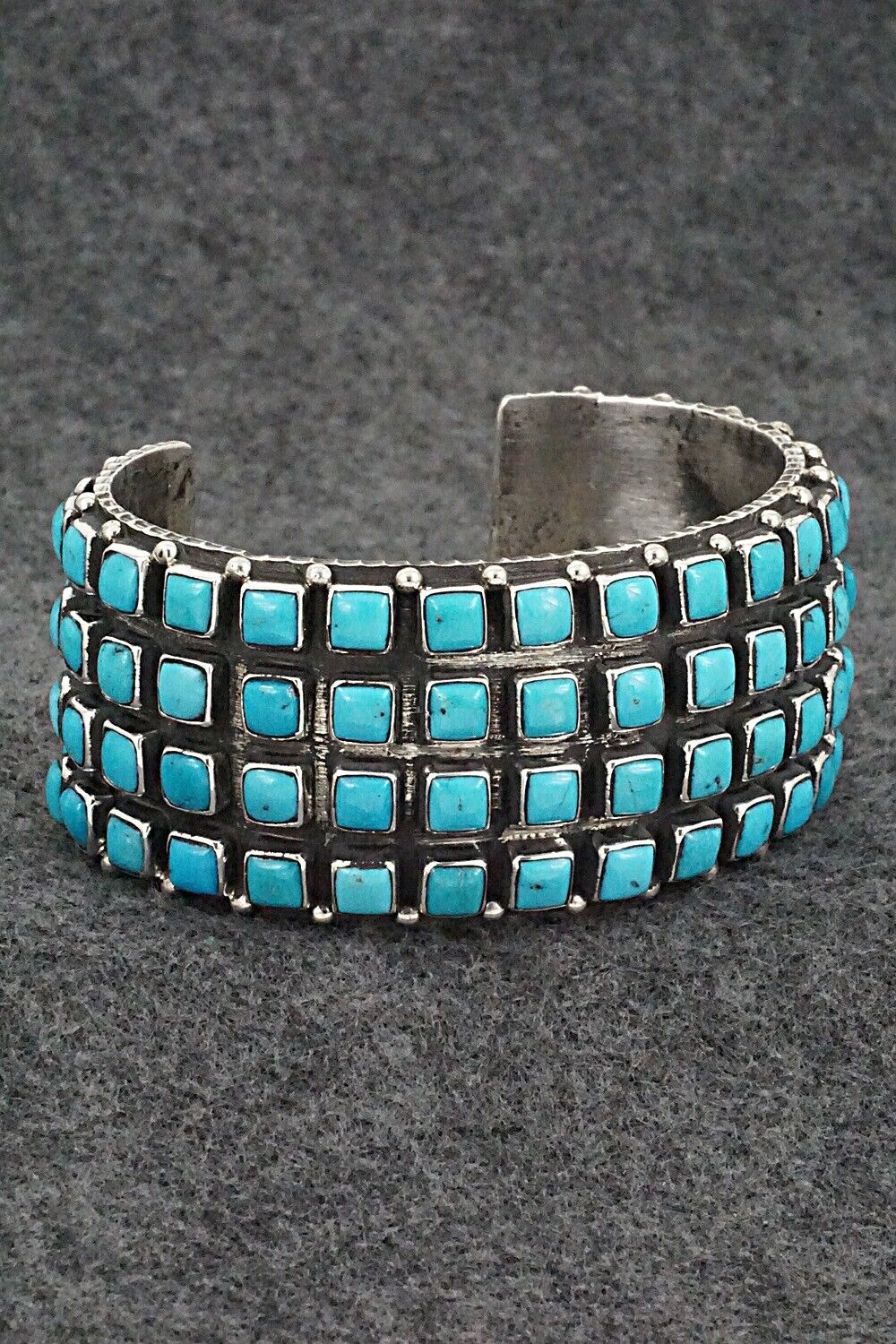 Turquoise & Sterling Silver Bracelet - Ernest Rangel