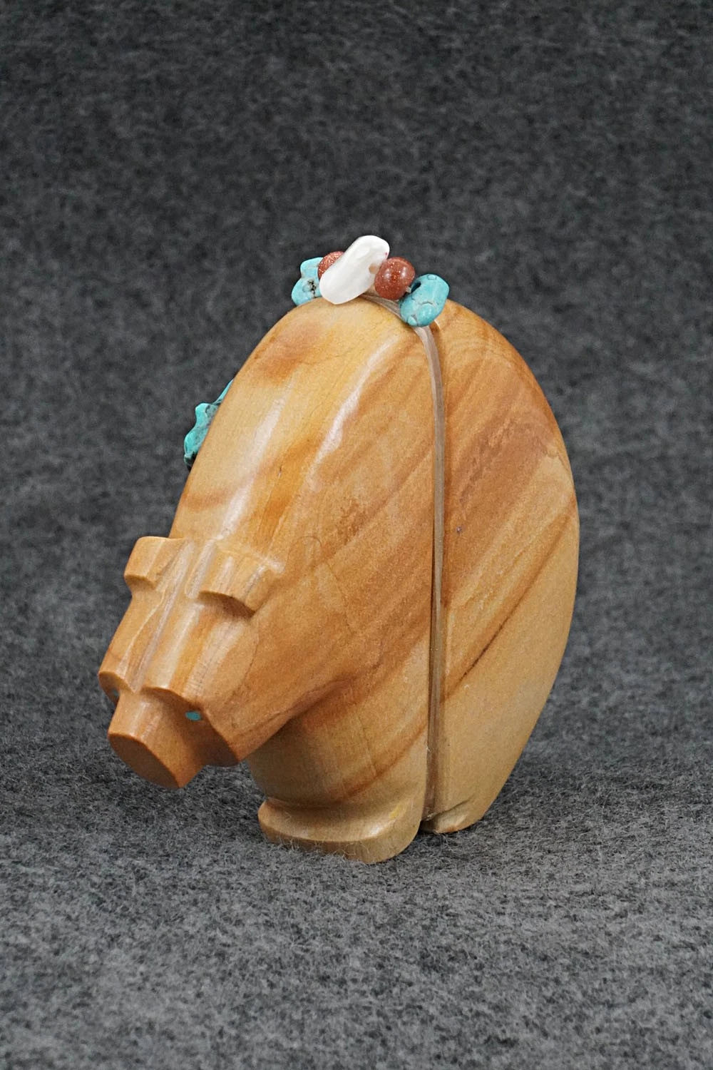 Bear with Cub Zuni Fetish Carving - Paulette & Farlan Quam