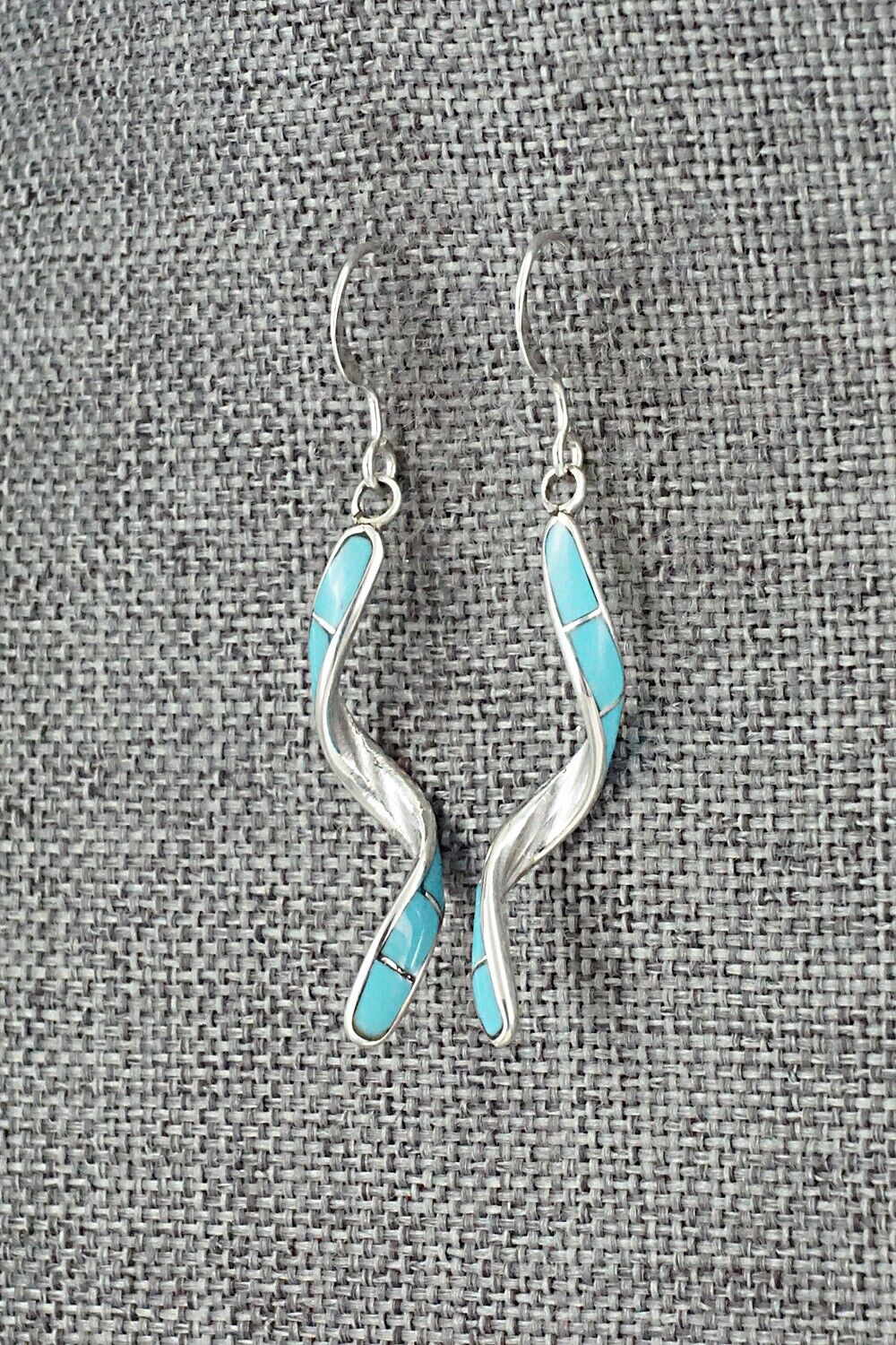 Turquoise & Sterling Silver Earrings - Ira Johnson