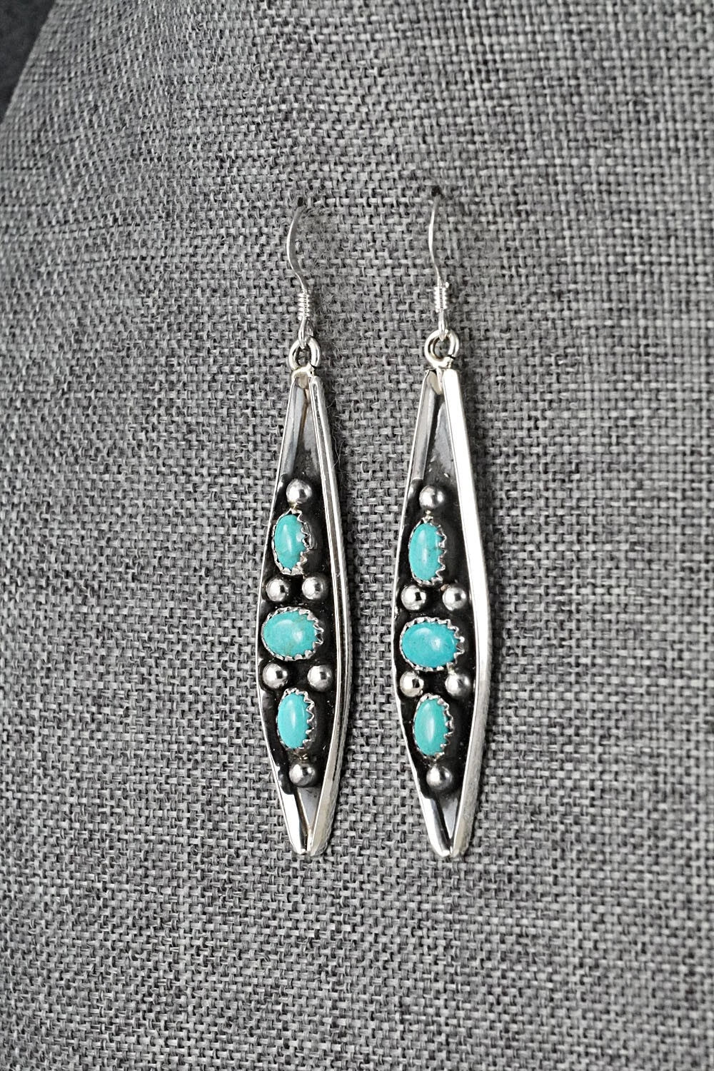 Turquoise & Sterling Silver Earrings - Paul Largo