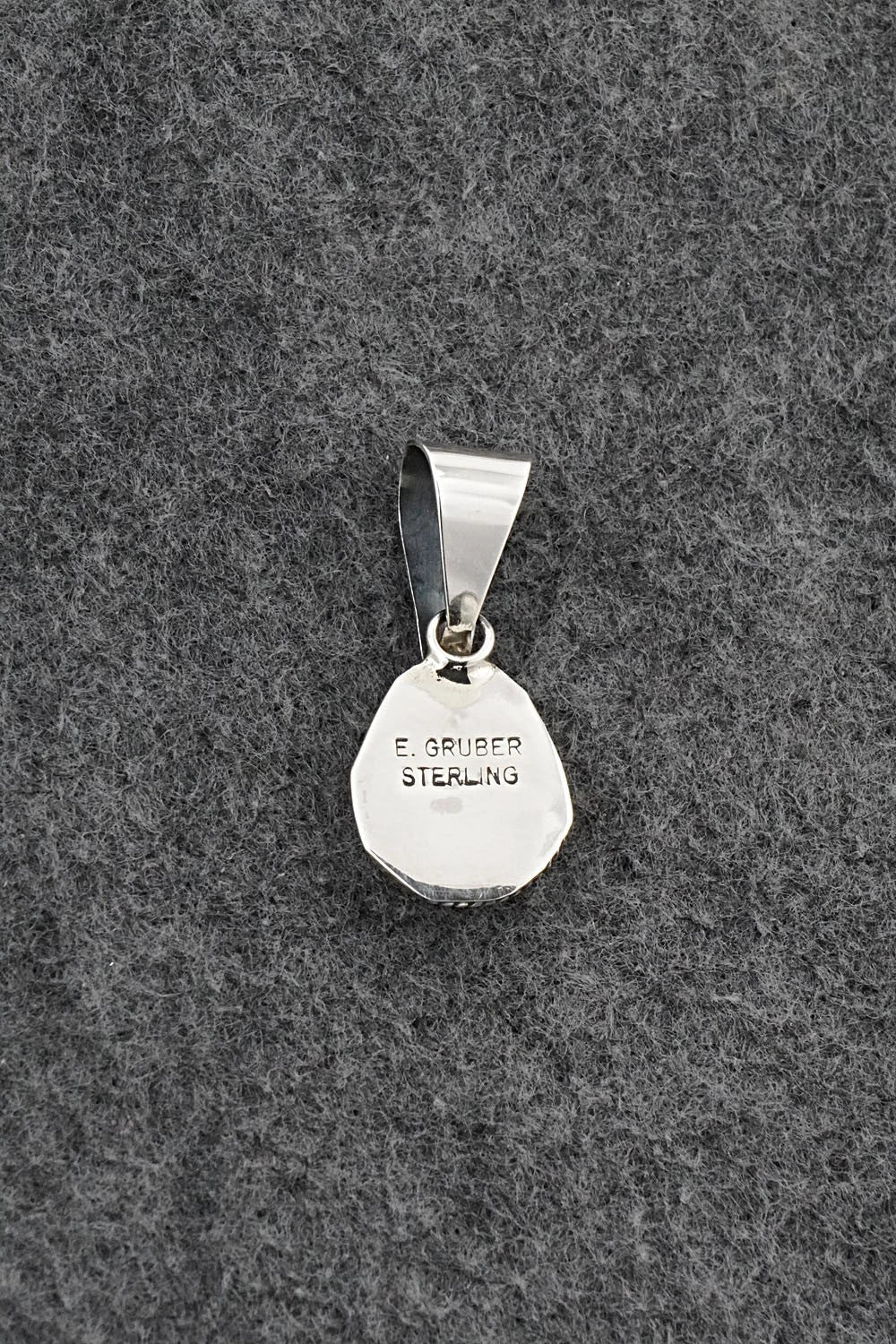 Turquoise & Sterling Silver Pendant - Eugene Gruber