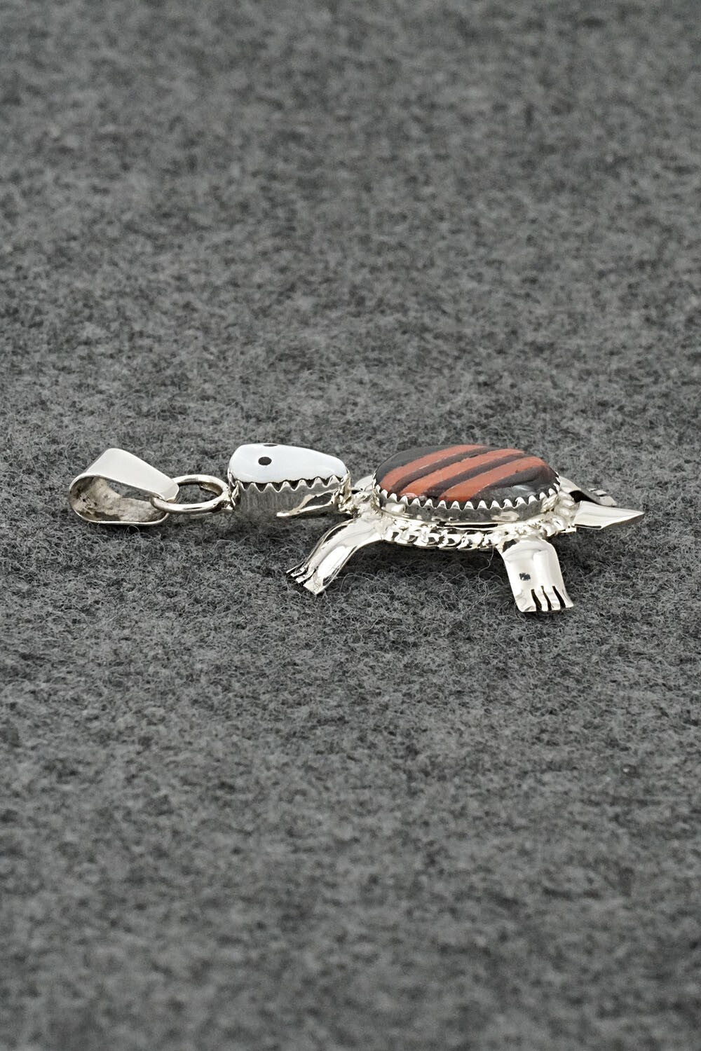Multi-Stone & Sterling Silver Inlay Pendant - Wayne Haloo
