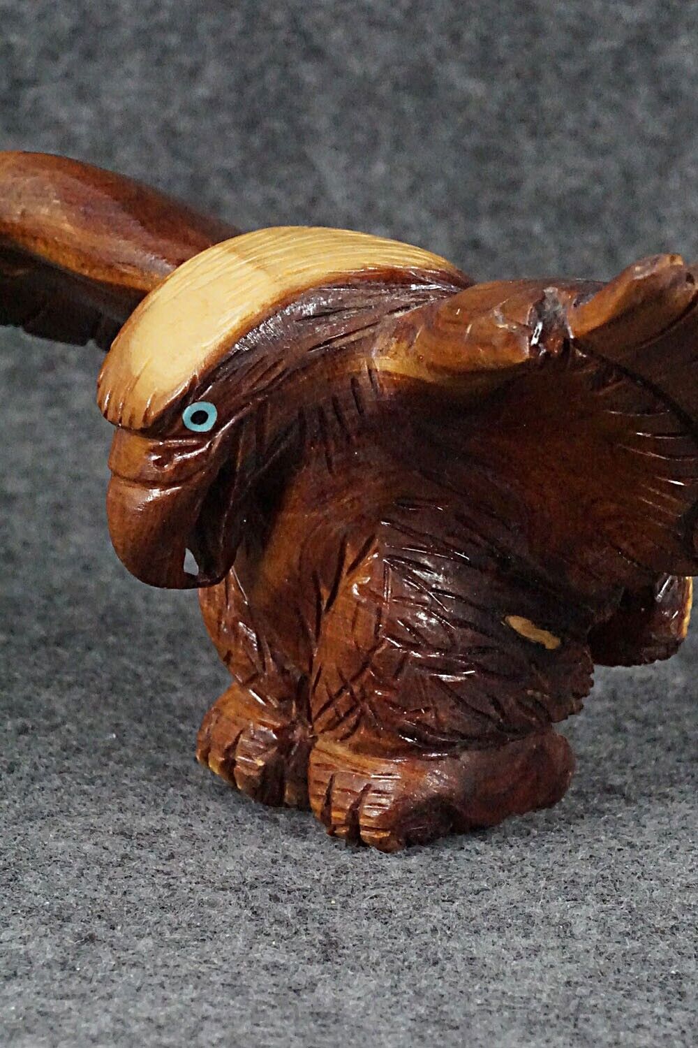 Eagle Zuni Fetish Carving - Chris Nastacio