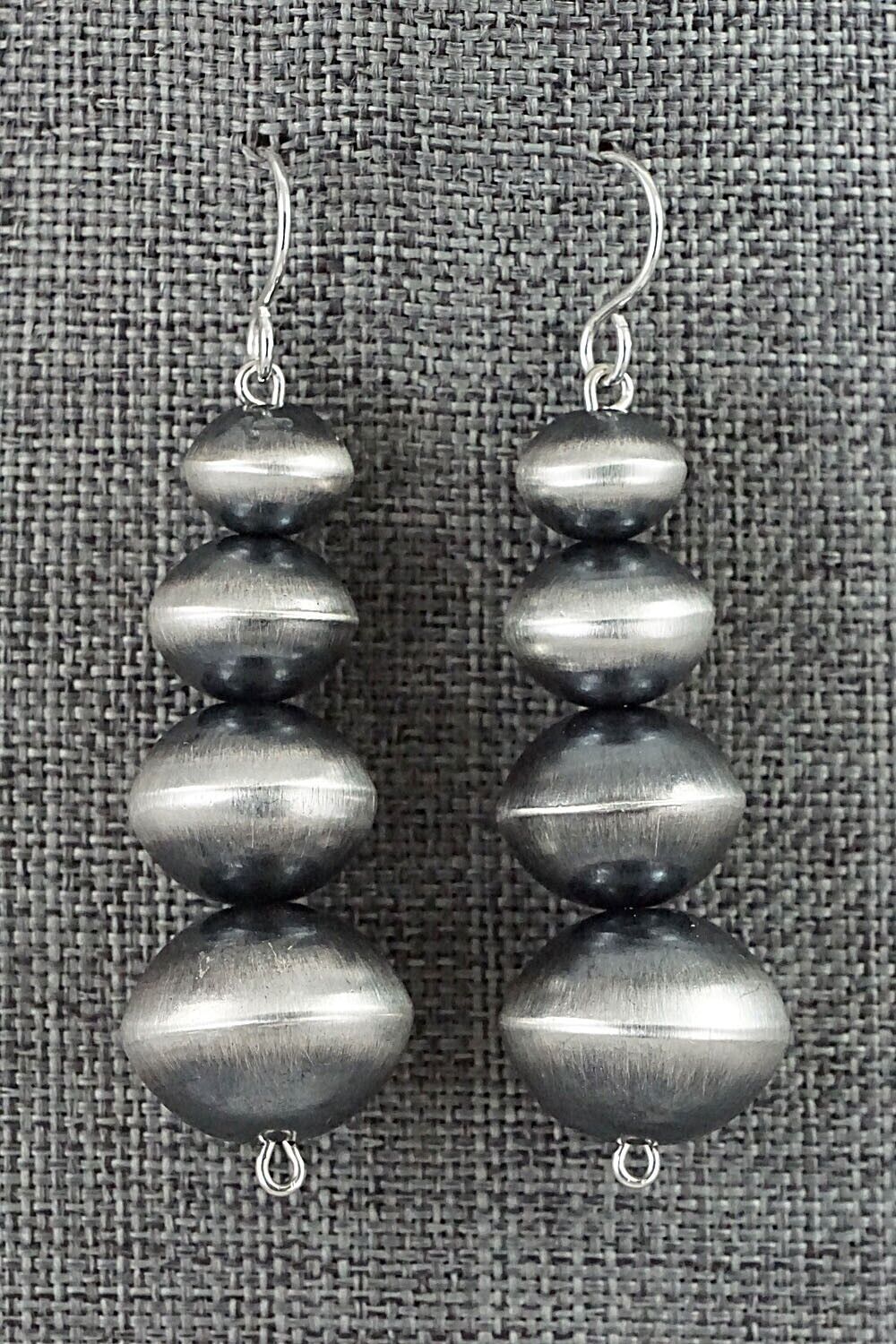 Sterling Silver Navajo Pearl Earrings - Tonisha Haley