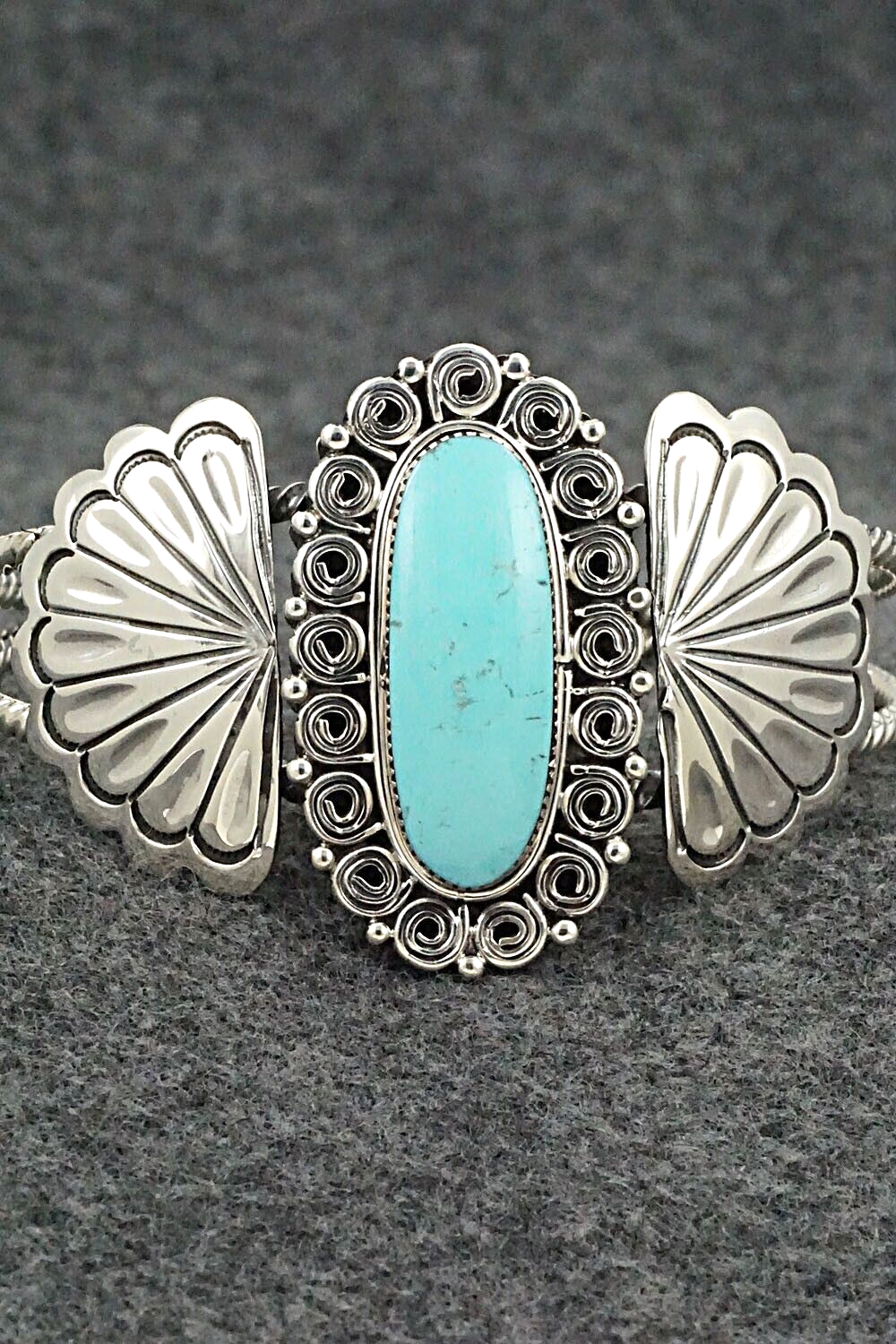 Turquoise and Sterling Silver Bracelet - Angie Platero