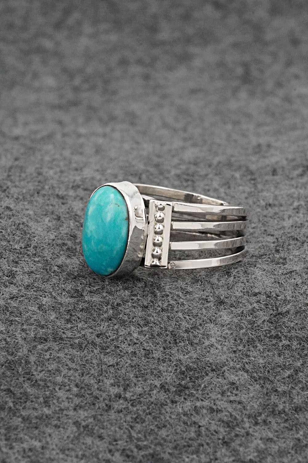 Turquoise & Sterling Silver Ring - Thomas Yazzie - Size 9