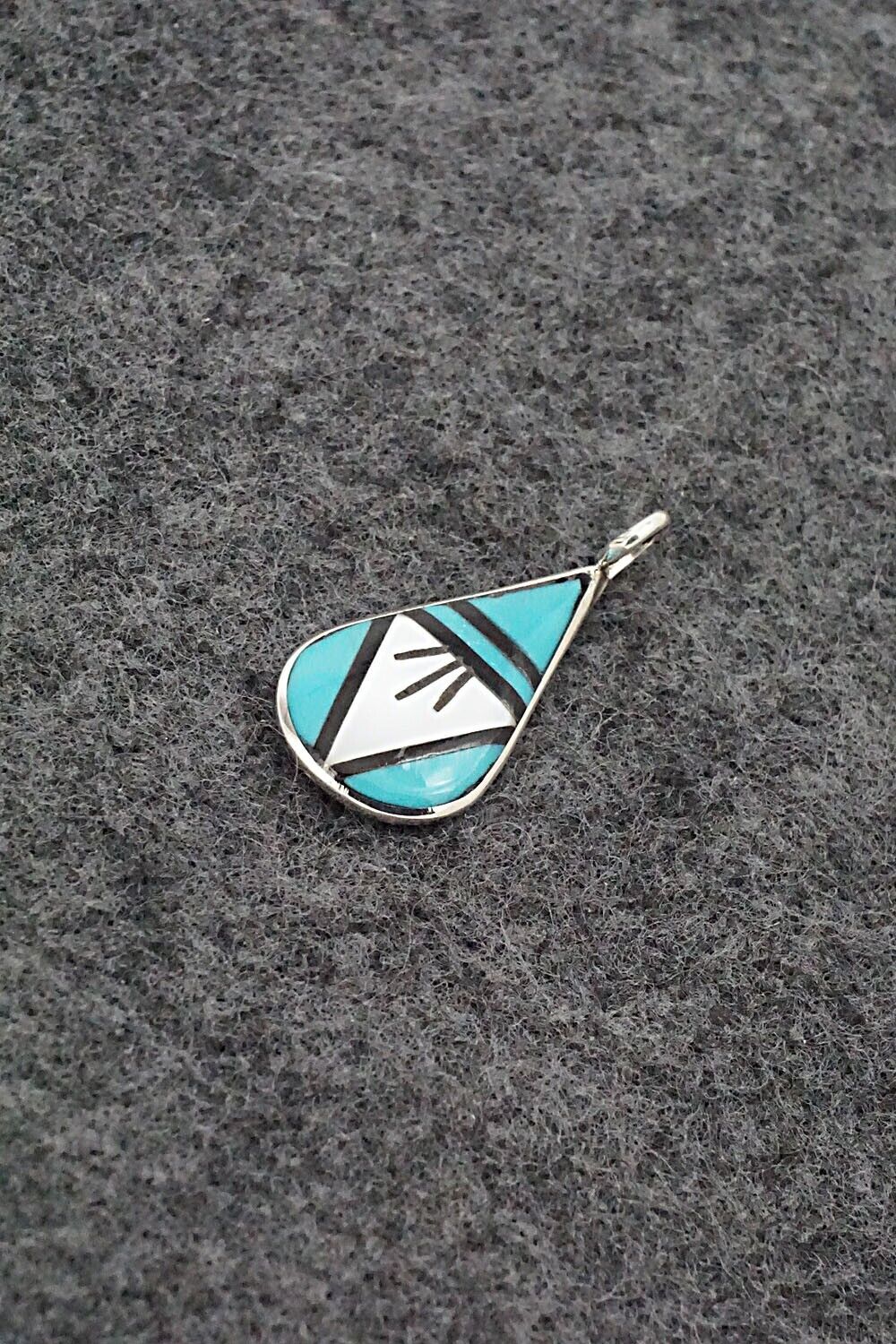 Multi Stone & Sterling Silver Pendant - Rhianna Kallestewa