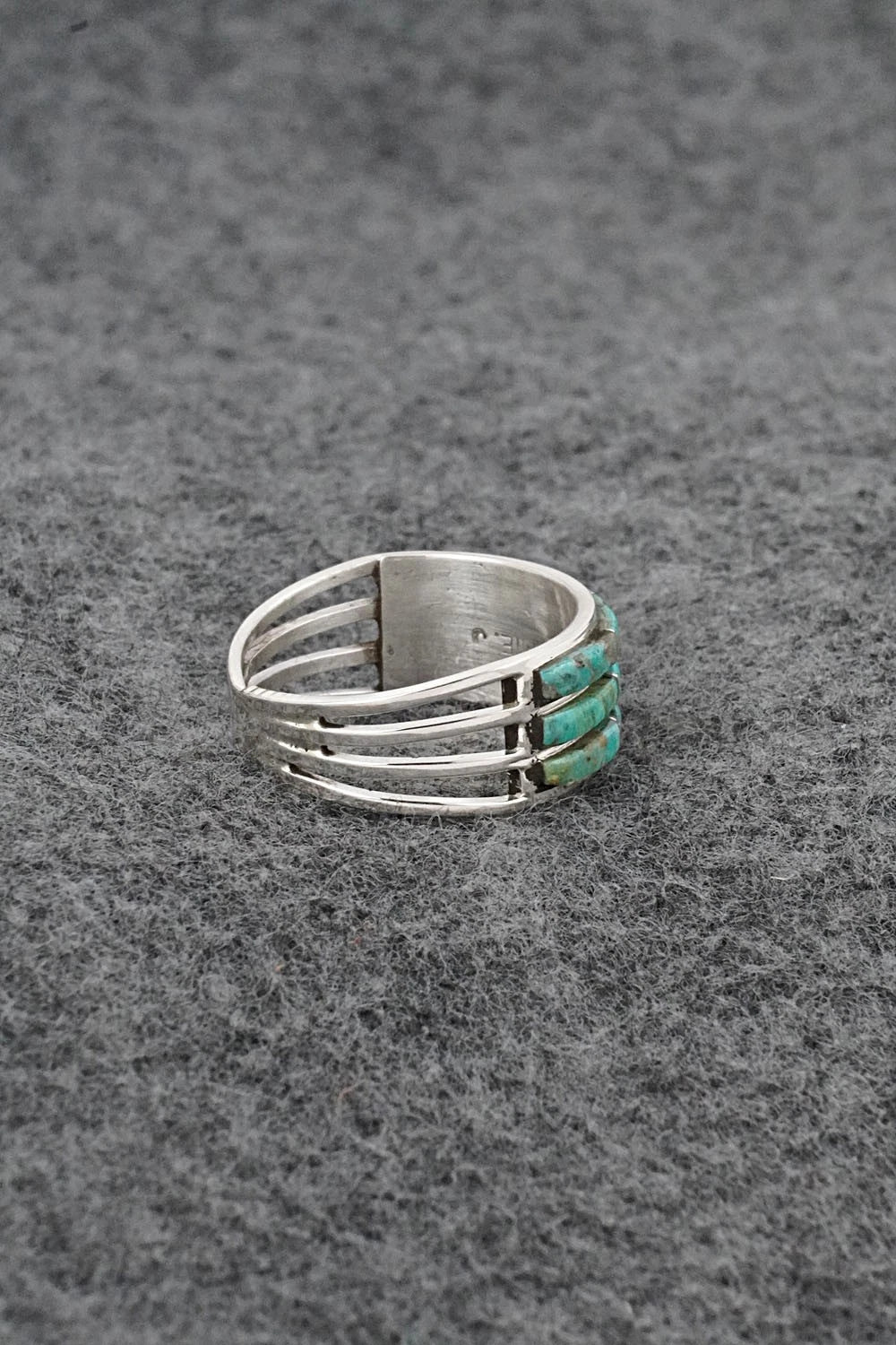 Turquoise & Sterling Silver Ring - Jamie Johnson - Size 9