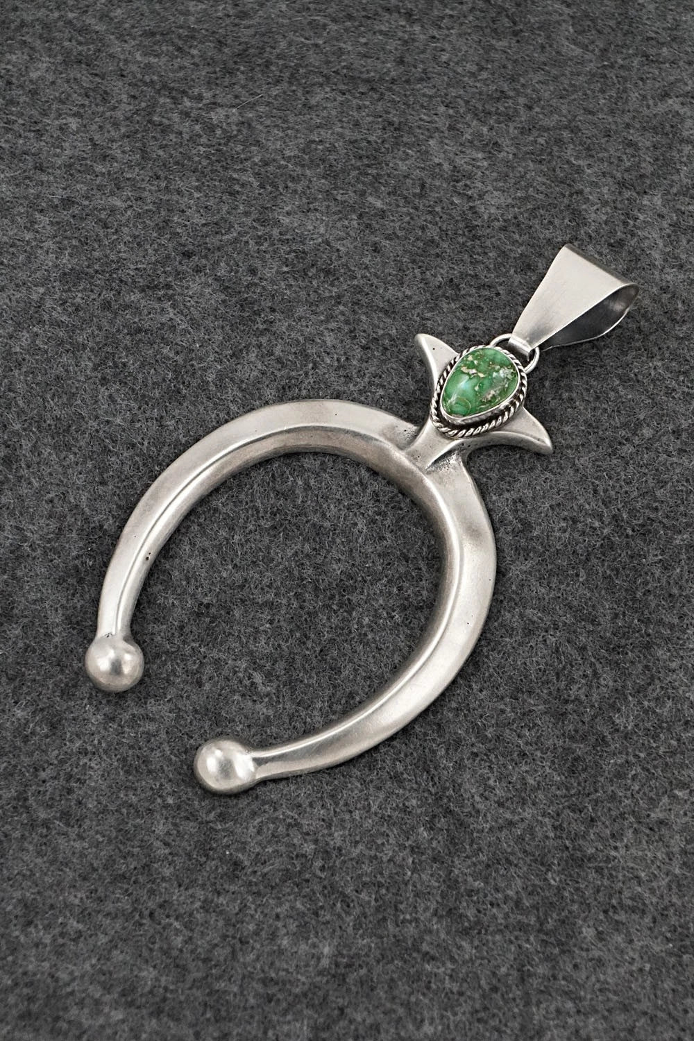 Turquoise & Sterling Silver Pendant - Eugene Gruber