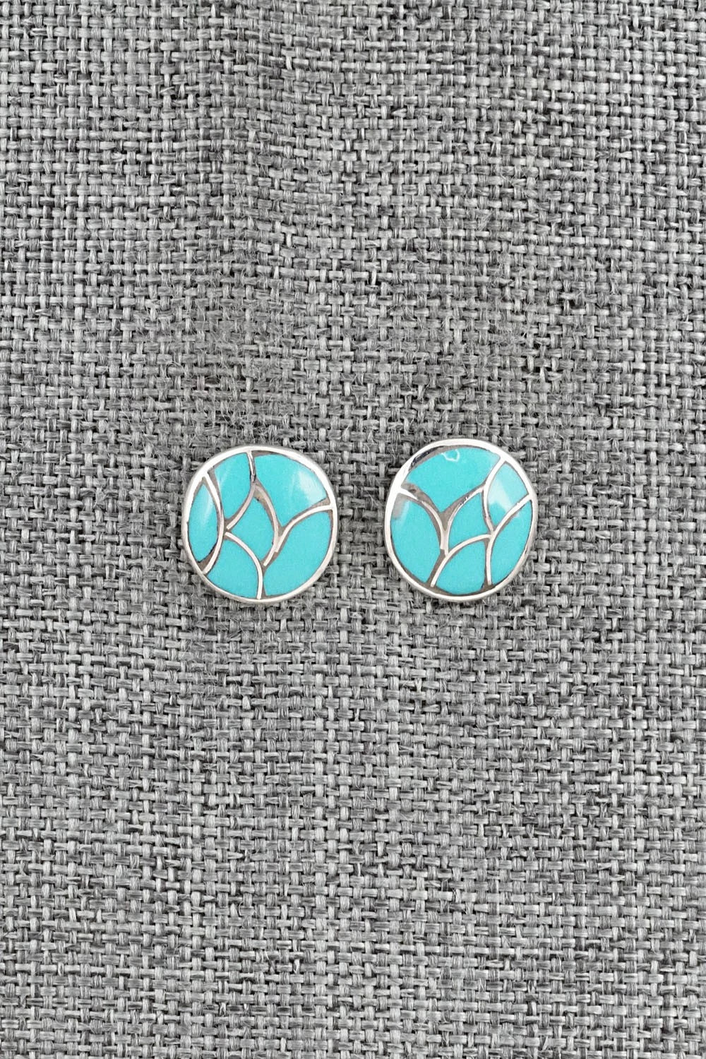 Turquoise & Sterling Silver Earrings - Orena Leekya