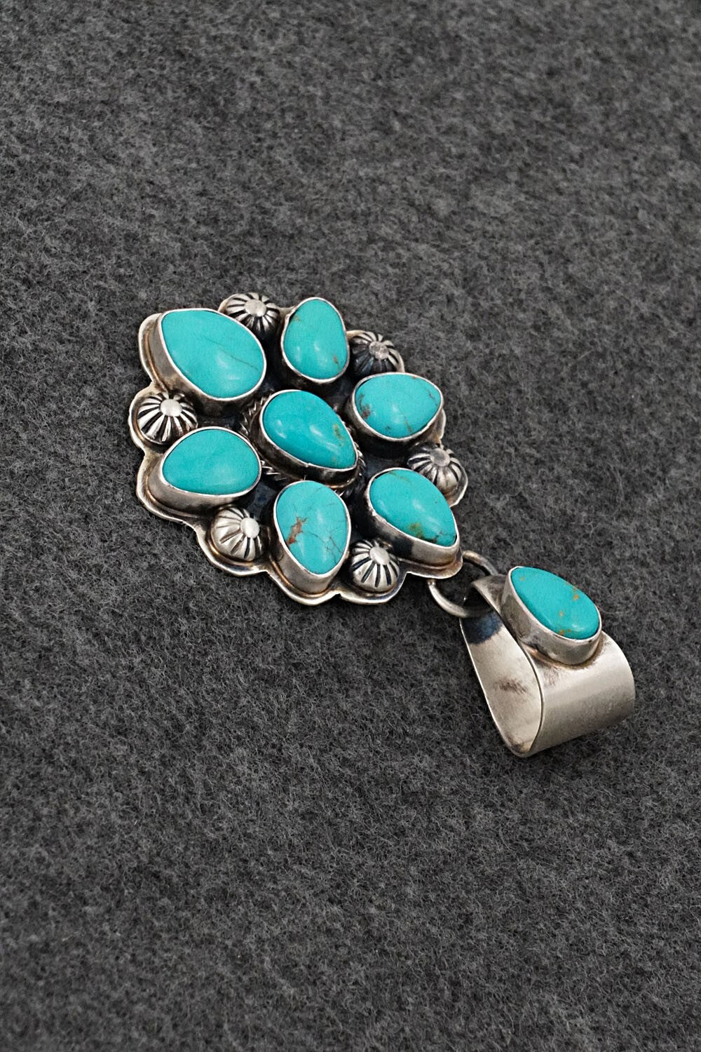 Turquoise & Sterling Silver Pendant - Kathleen Livingston