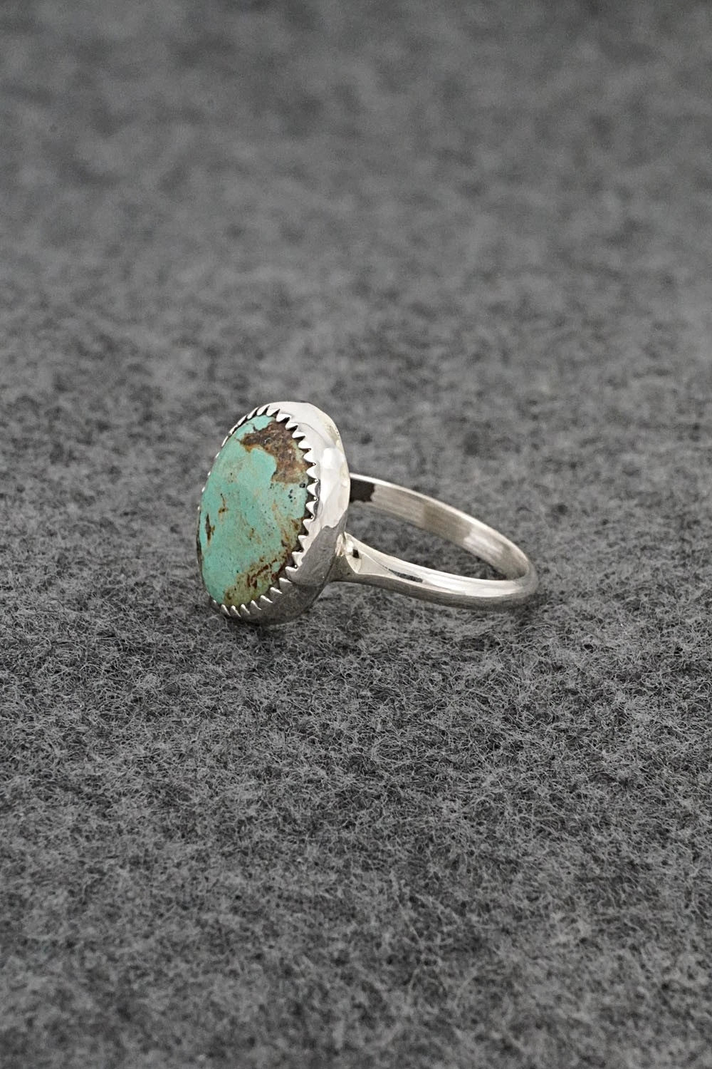 Turquoise & Sterling Silver Ring - Darius Arviso - Size 7.25