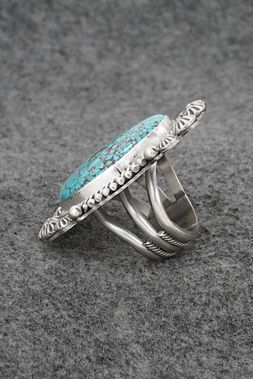 Turquoise & Sterling Silver Ring - Rosita Calladitto - Size 9