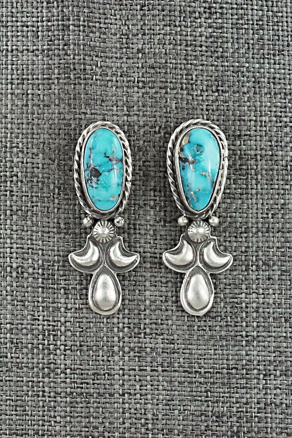 Turquoise & Sterling Silver Squash Blossom Set - Adrienne Gordon