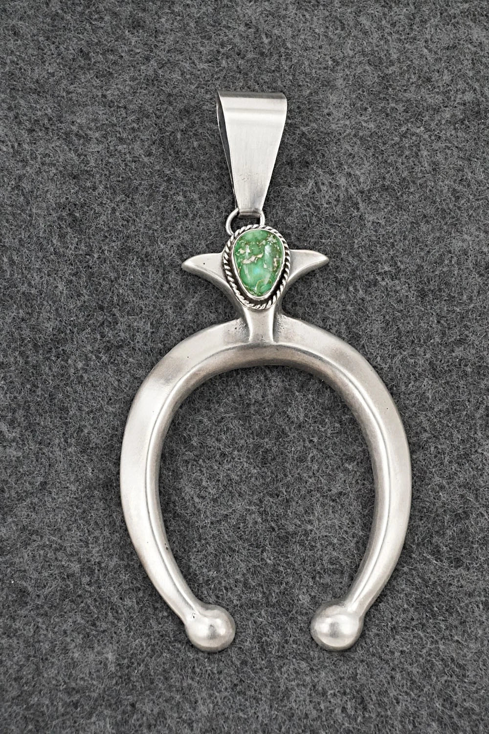 Turquoise & Sterling Silver Pendant - Eugene Gruber