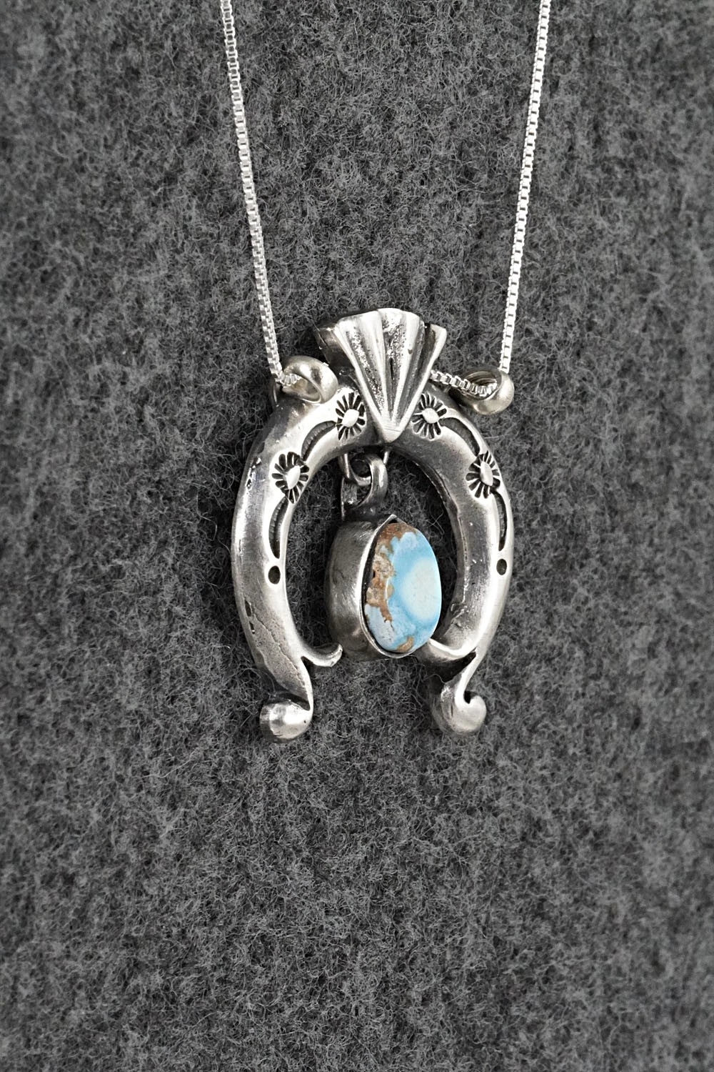 Turquoise & Sterling Silver Necklace - Gary Shorty