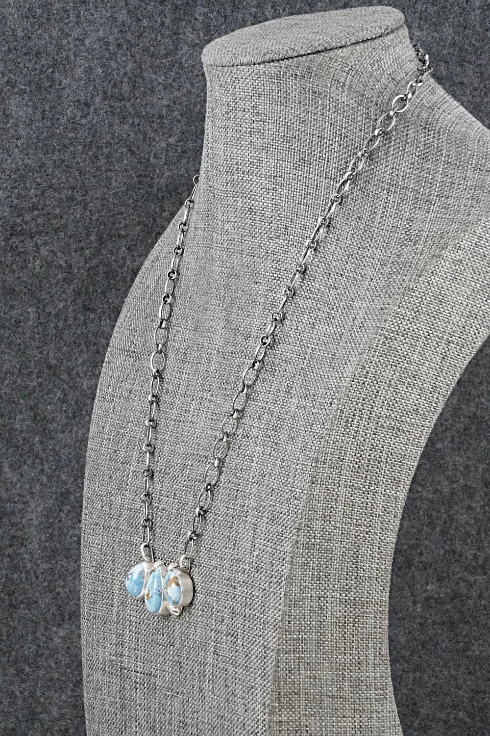 Turquoise & Sterling Silver Necklace - Kathleen Livingston
