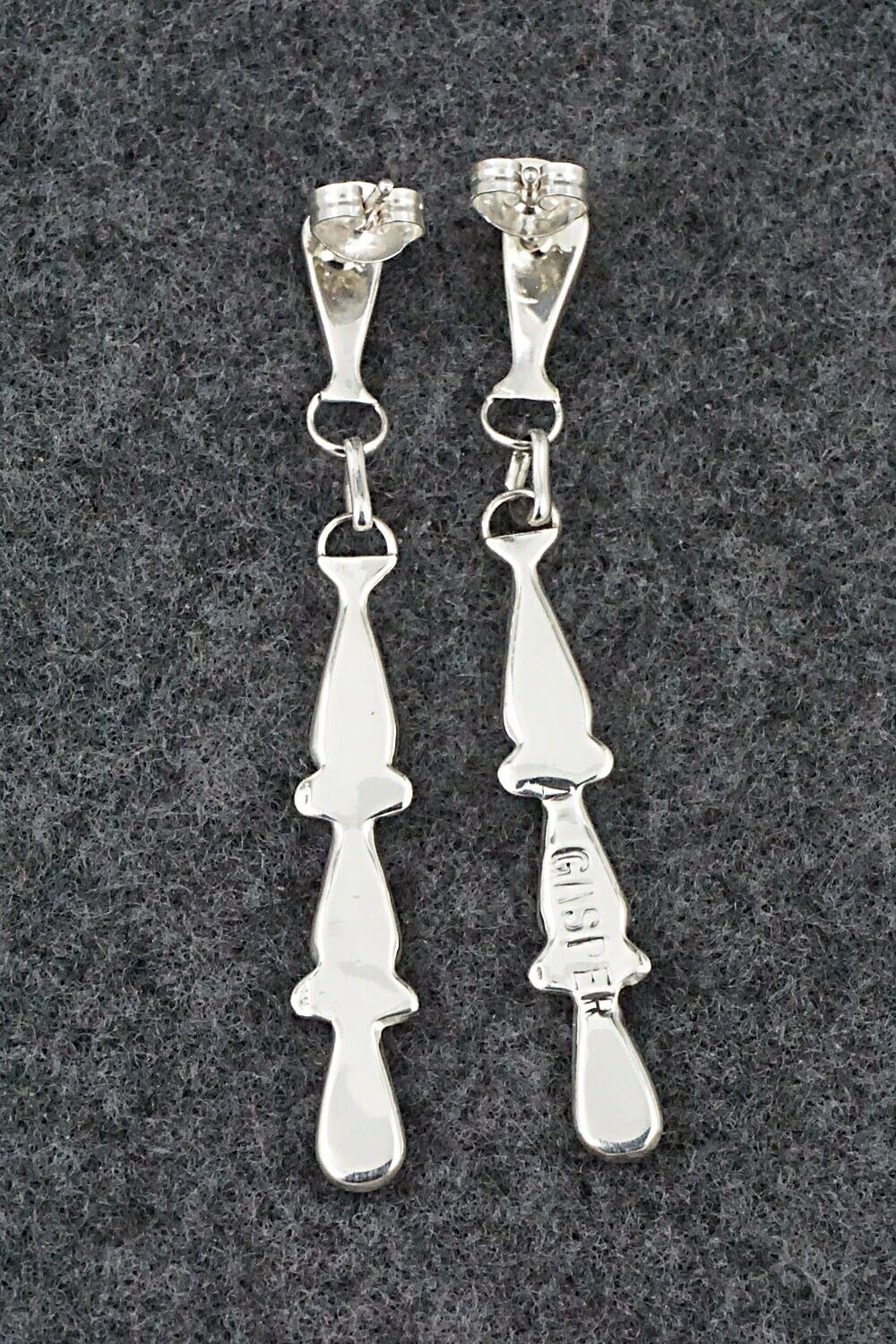 Spiny Oyster & Sterling Silver Earrings - Angela Gasper