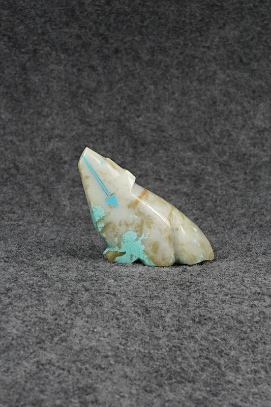 Wolf Zuni Fetish Carving - Abby Panteah Quam