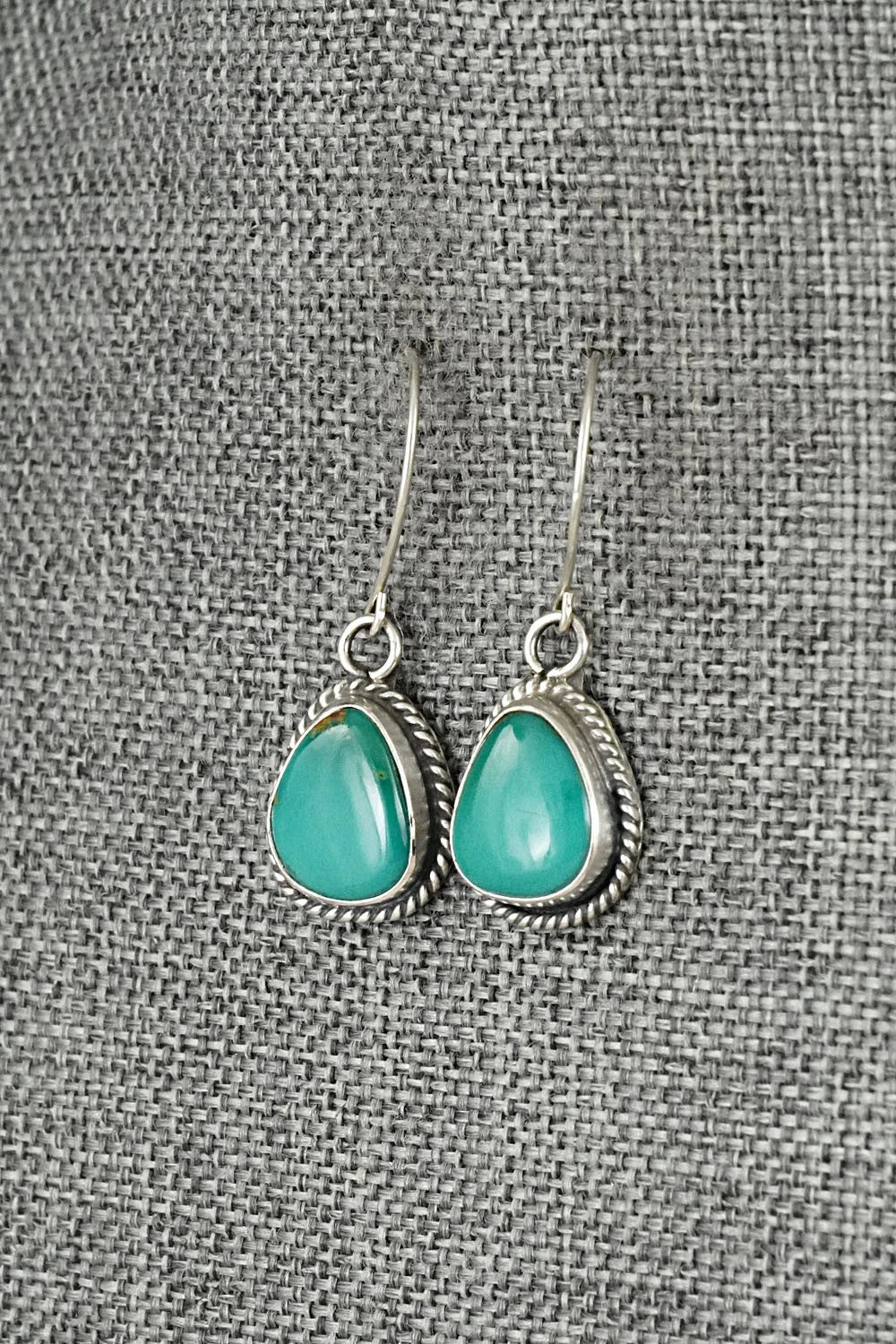 Turquoise & Sterling Silver Earrings - Rosemary Saunders