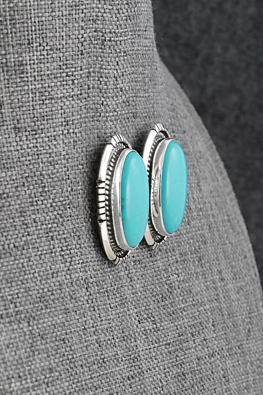 Turquoise & Sterling Silver Earrings - Irene Kee
