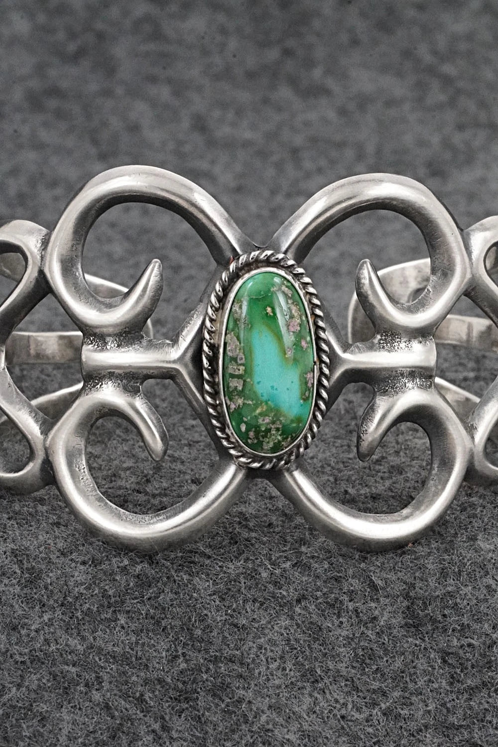 Turquoise & Sterling Silver Bracelet - Eugene Gruber