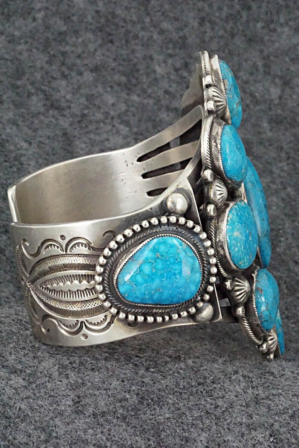 Turquoise and Sterling Silver Bracelet - Calvin Martinez