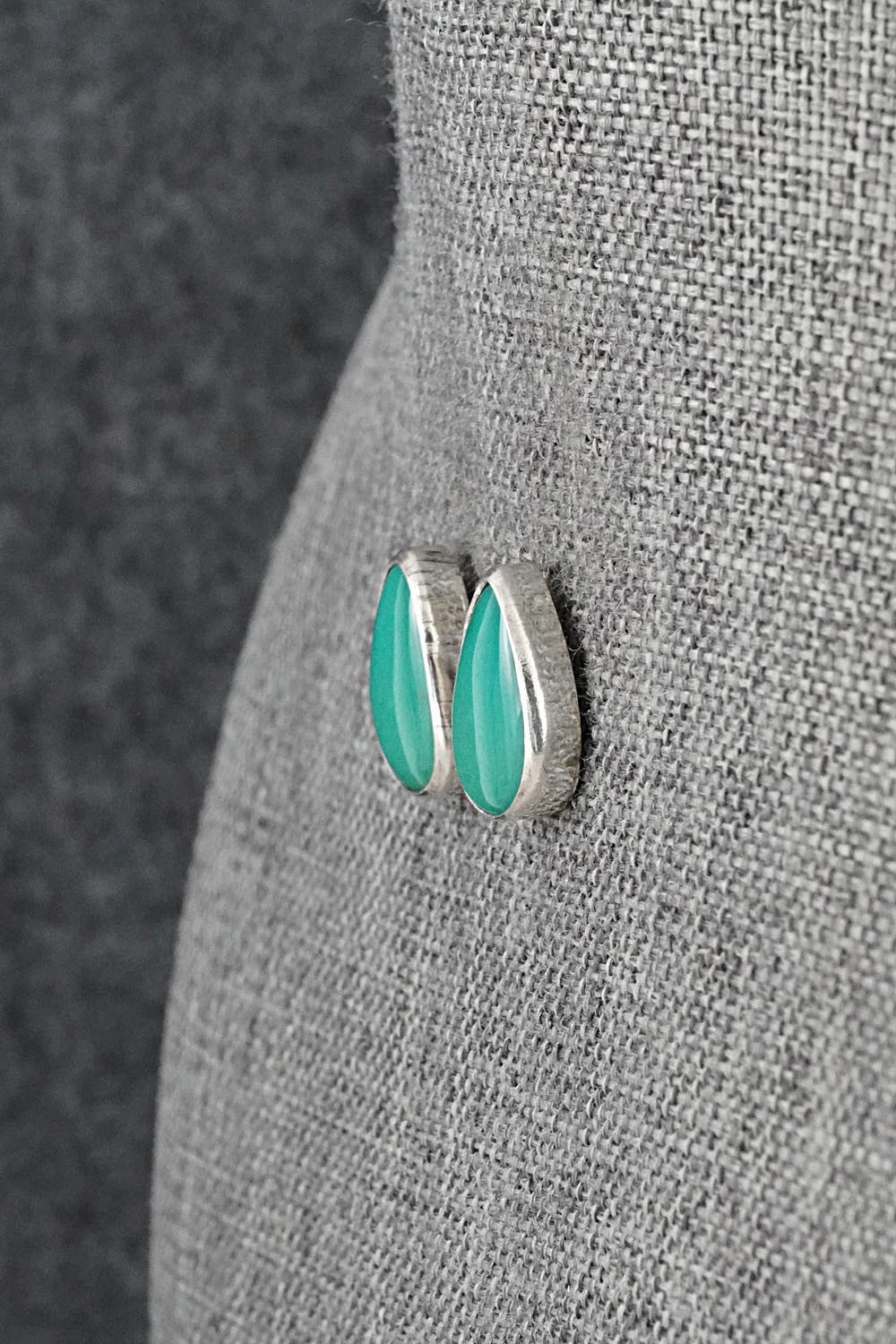 Turquoise & Sterling Silver Earrings - Rosemary Saunders