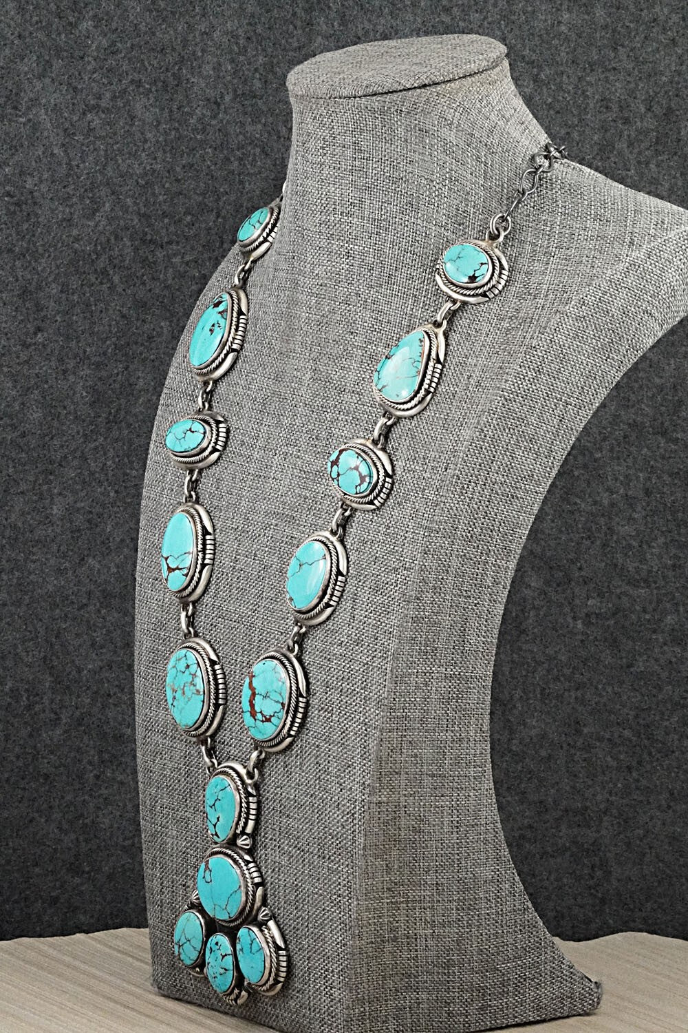 Turquoise & Sterling Silver Necklace Set - Paul Livingston