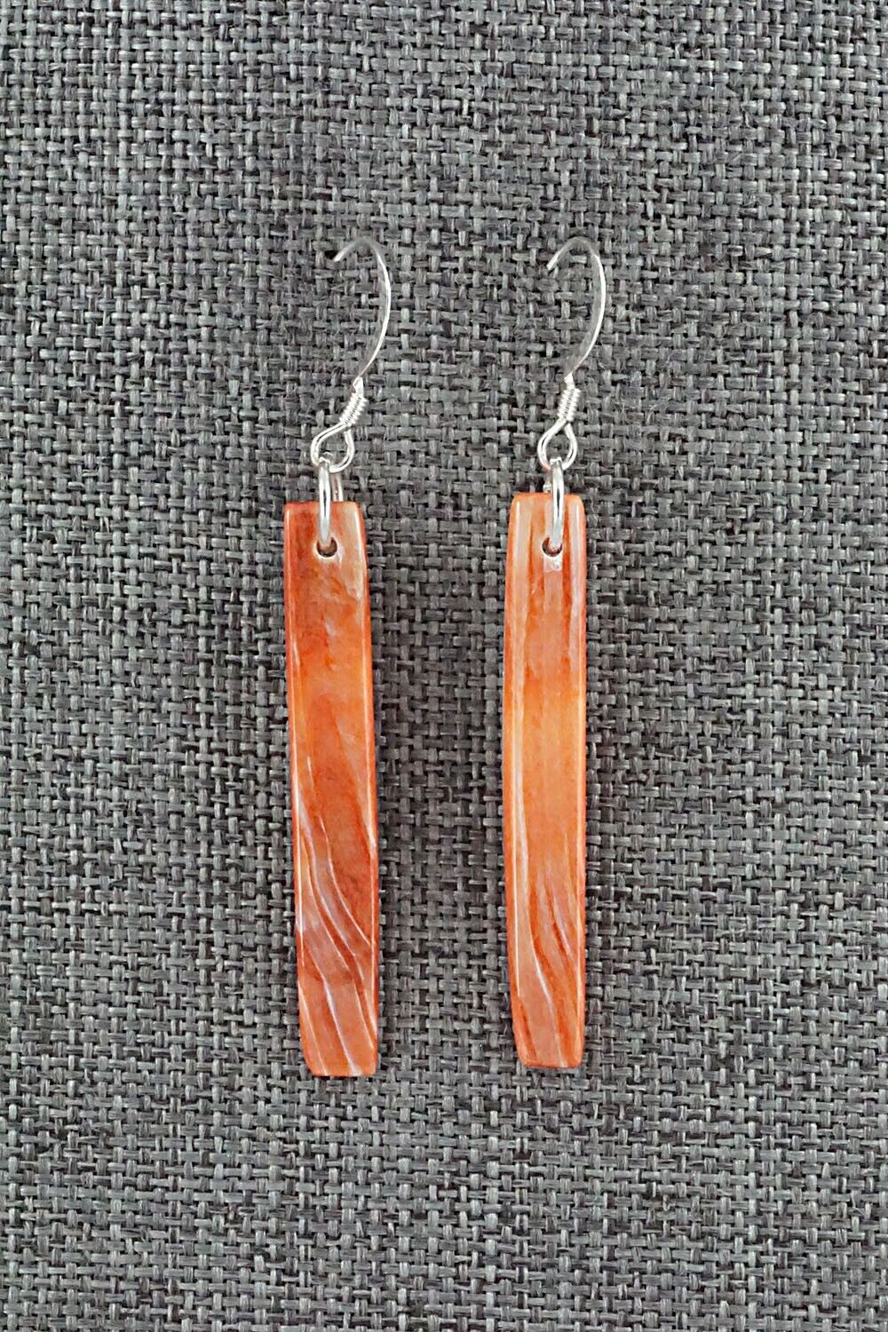 Spiny Oyster & Sterling Silver Earrings - Jesus Espino