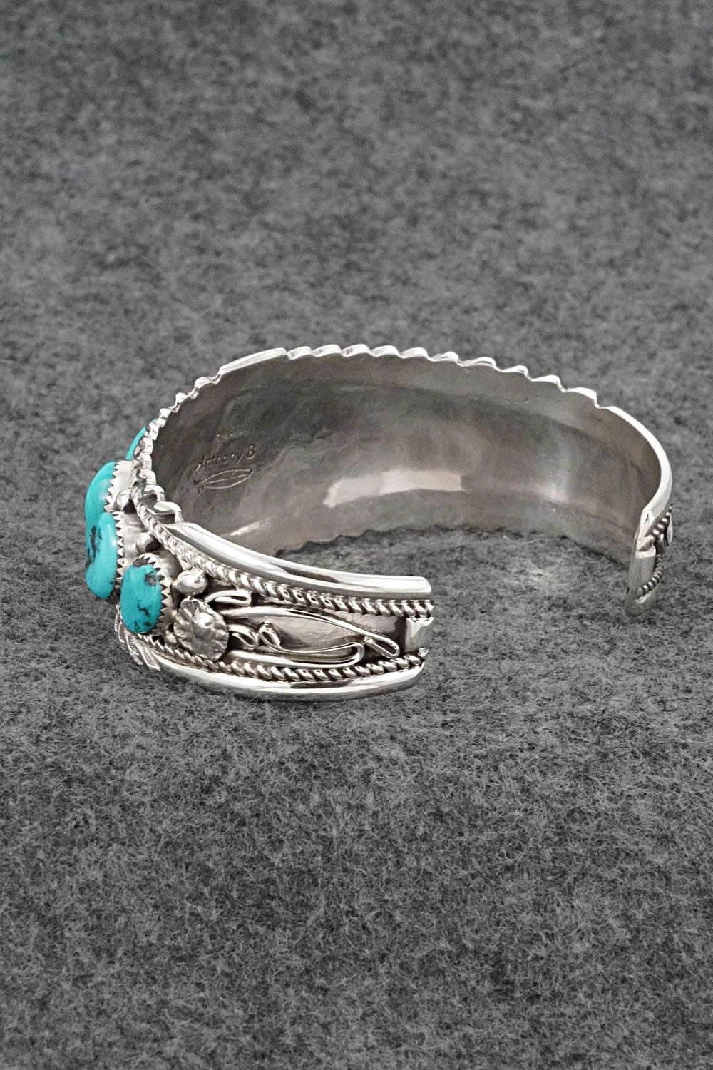 Turquoise & Sterling Silver Bracelet - Anthony Brown