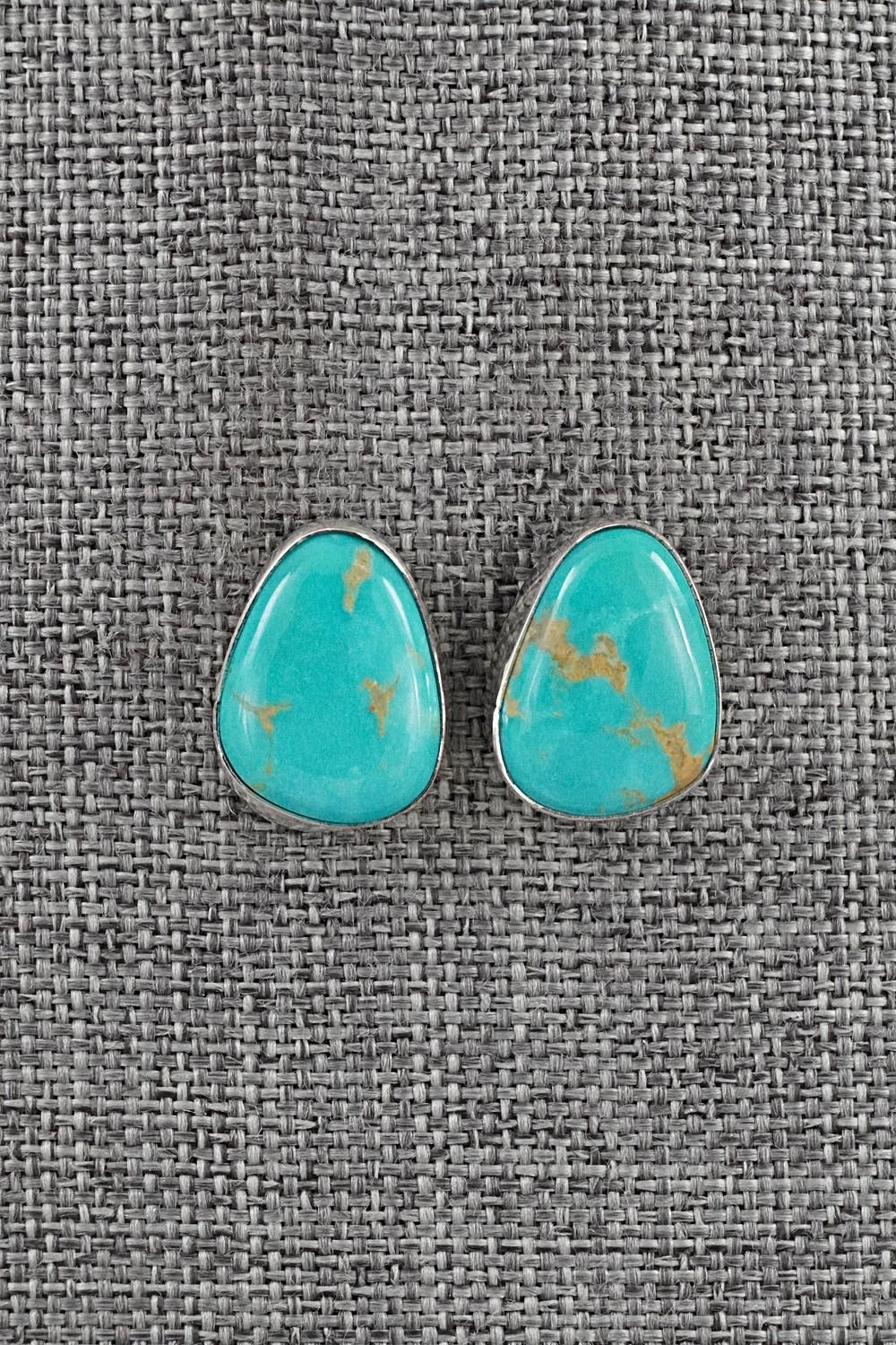 Turquoise & Sterling Silver Earrings - Rosemary Saunders