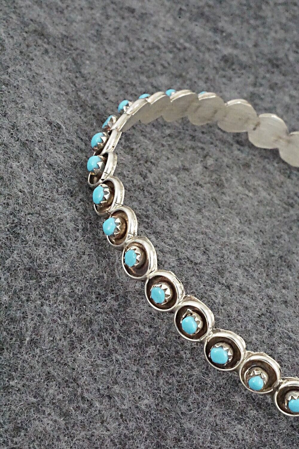 Turquoise & Sterling Silver Bangle - Joanne Cheama
