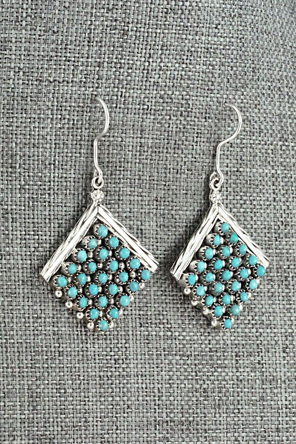 Turquoise & Sterling Silver Earrings - Stephen Haloo