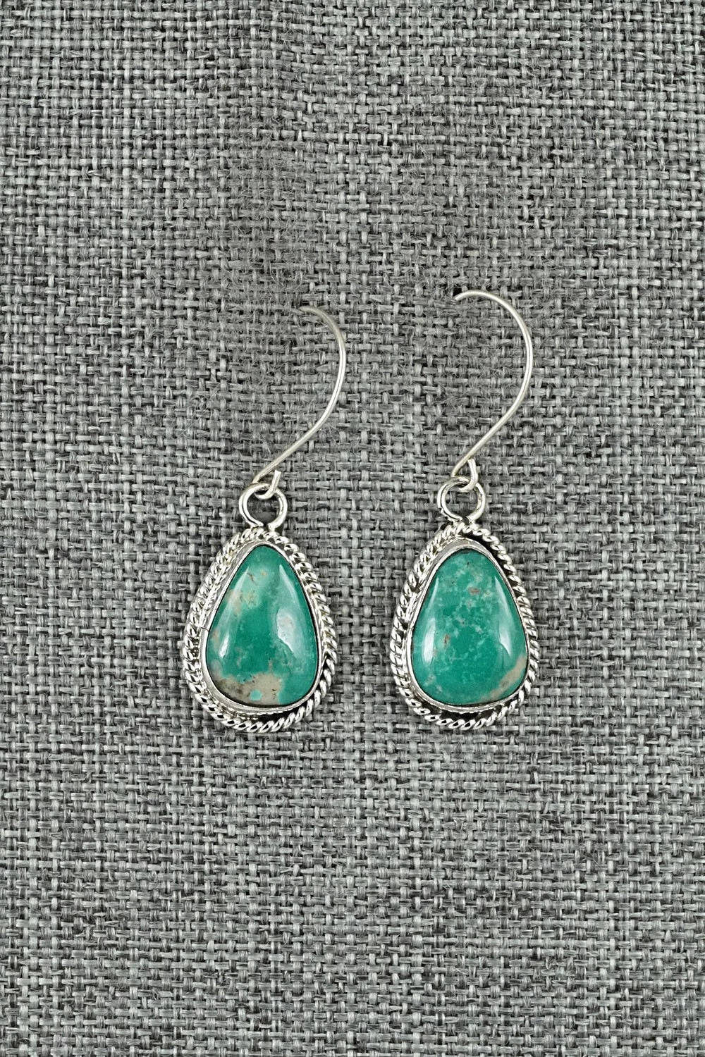 Turquoise & Sterling Silver Earrings - Rosemary Saunders