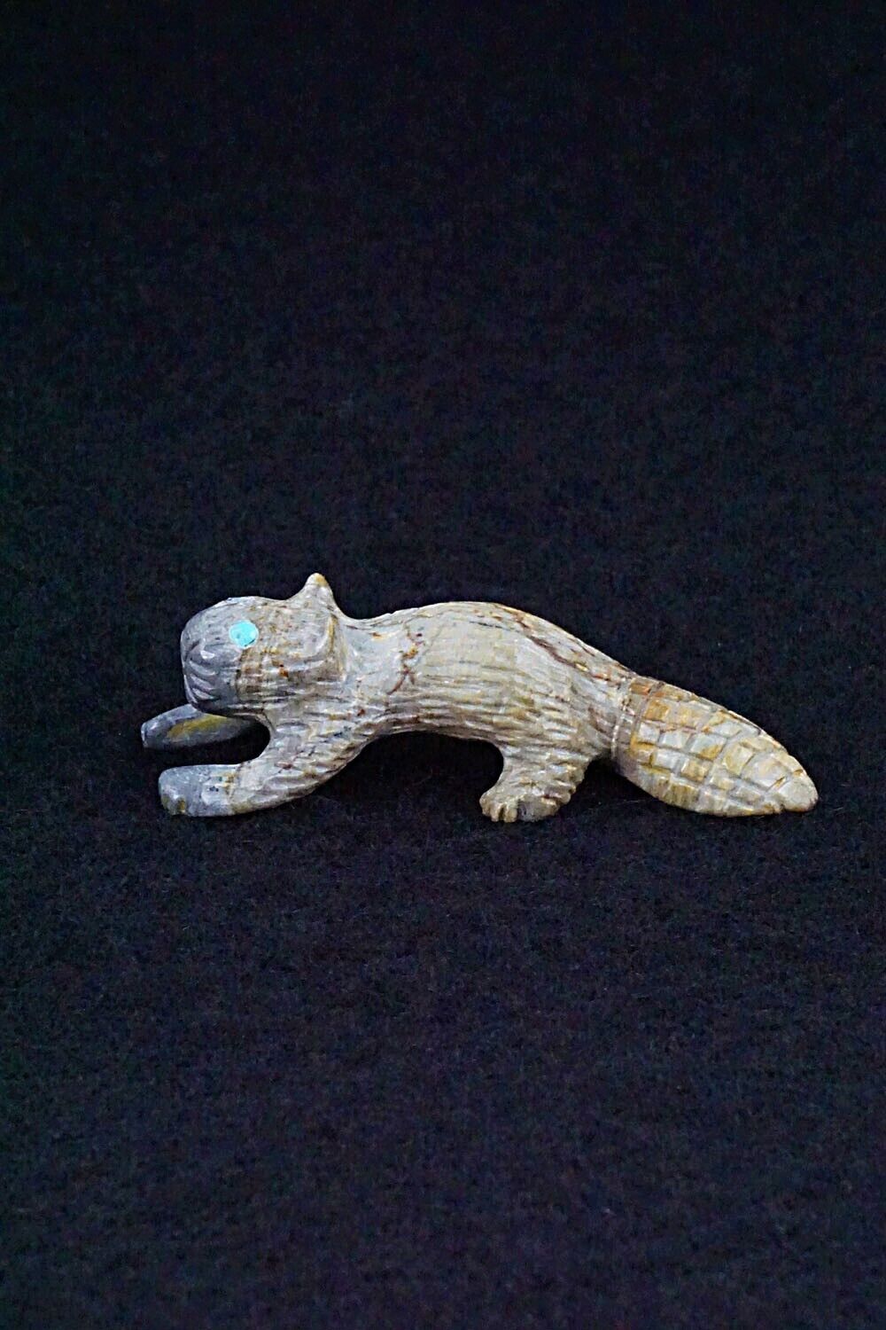 Beaver Zuni Fetish Carving - Cody Cheama
