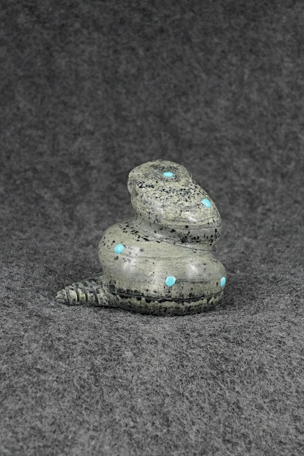 Rattlesnake Zuni Fetish Carving - Reynold Lunasee