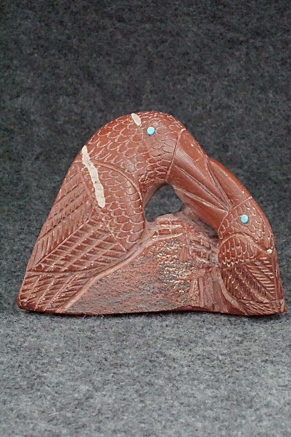 Eagles Zuni Fetish Carving - Carlton Kaamasee