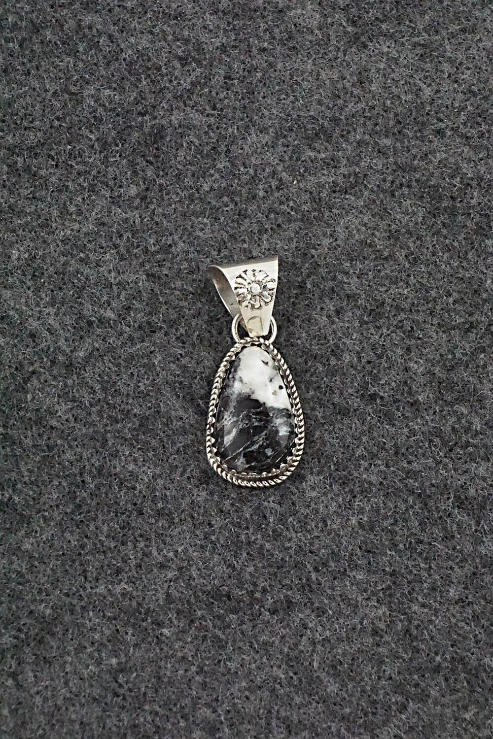 White Buffalo & Sterling Silver Pendant - Ernest Hawthorne