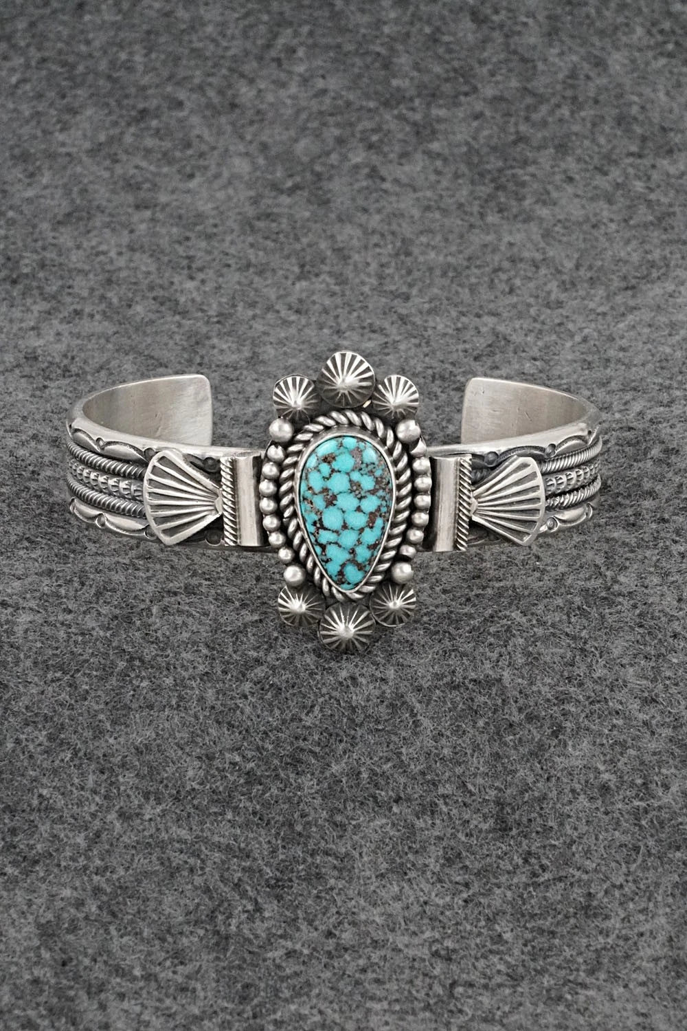 Turquoise & Sterling Silver Bracelet - Michael Calladitto