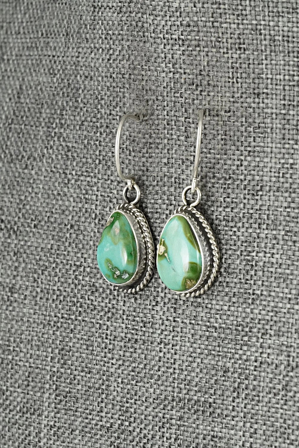 Turquoise & Sterling Silver Earrings - Rosemary Saunders