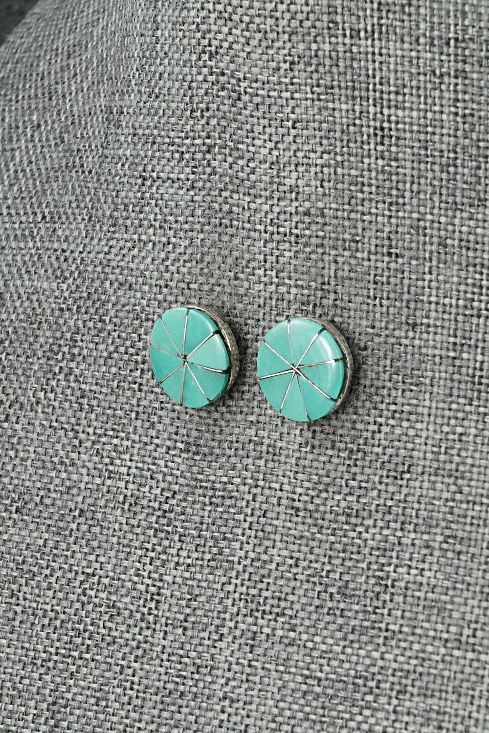 Turquoise & Sterling Silver Earrings - Johnson Laweka