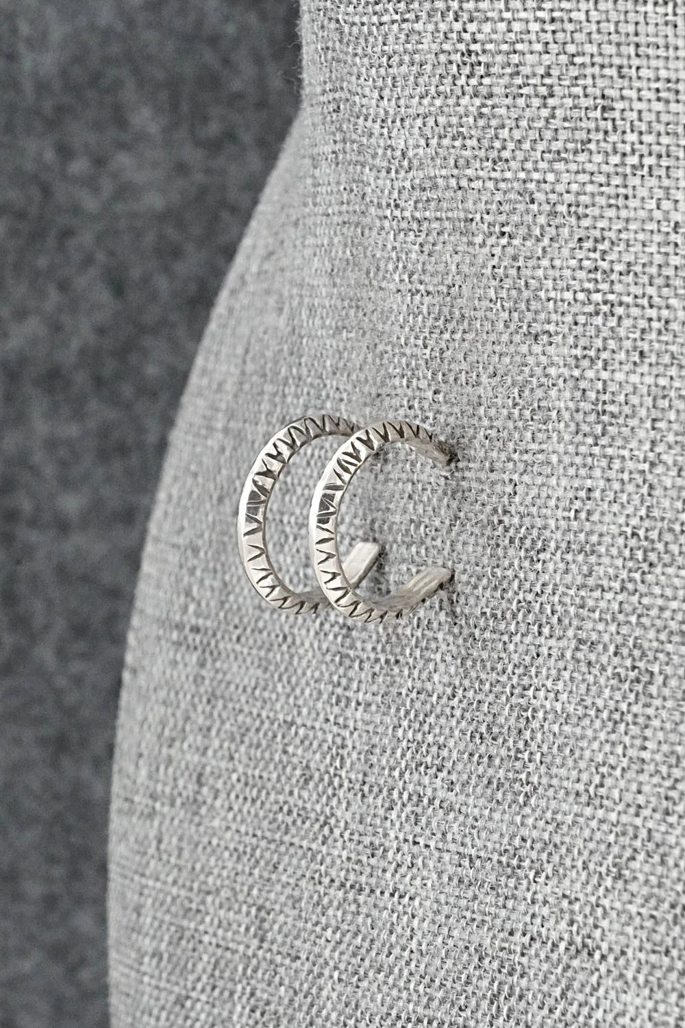 Sterling Silver Hoop Earrings - Elaine Tahe