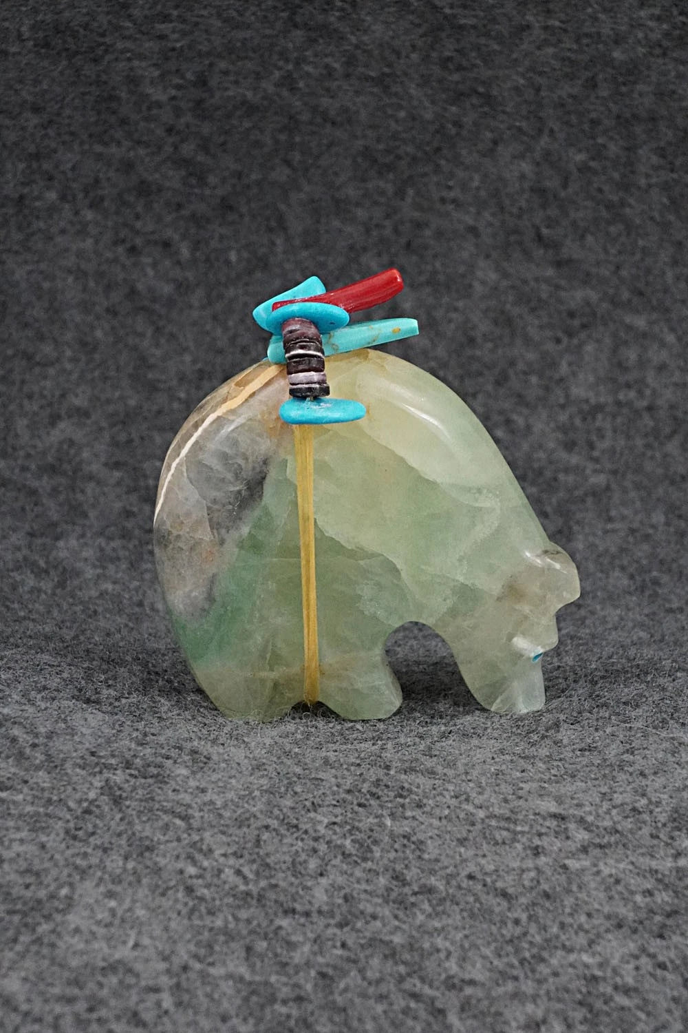 Bear Zuni Fetish Carving - Rodney Laiwakete