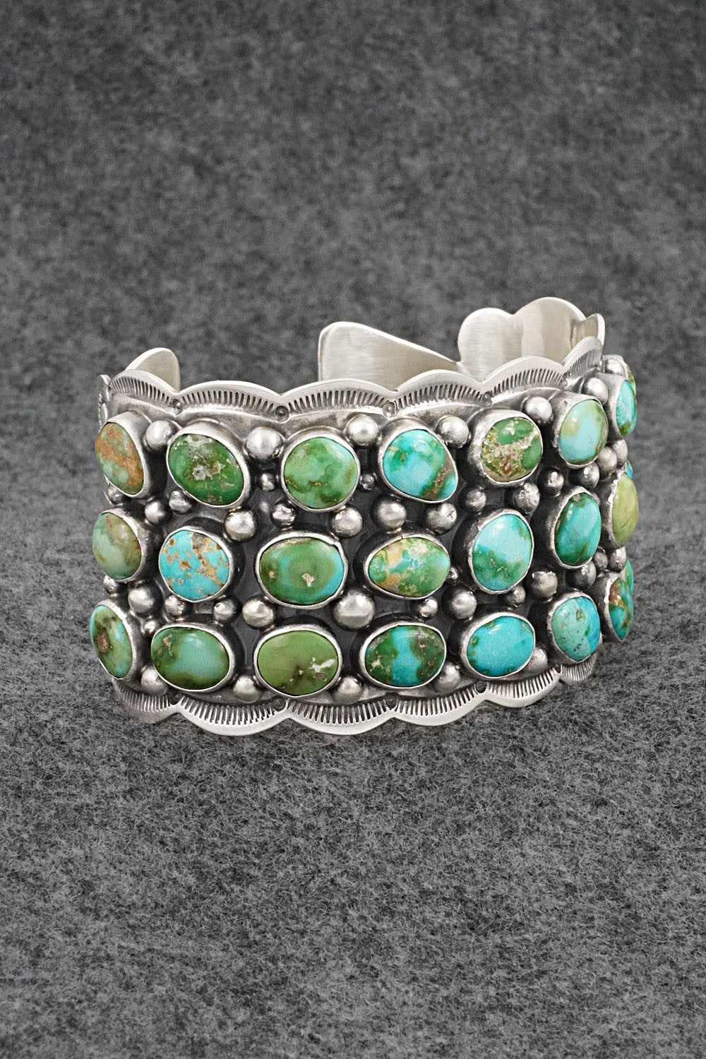 Turquoise & Sterling Silver Bracelet - Tom Lewis