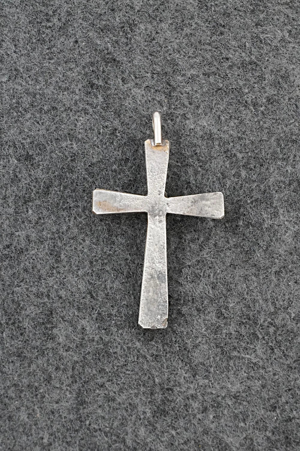 Turquoise & Sterling Silver Pendant - Raymond Bitsoi
