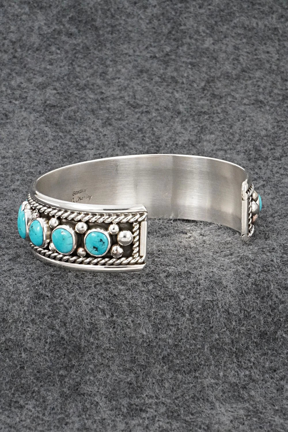Turquoise & Sterling Silver Bracelet - Chester Charley