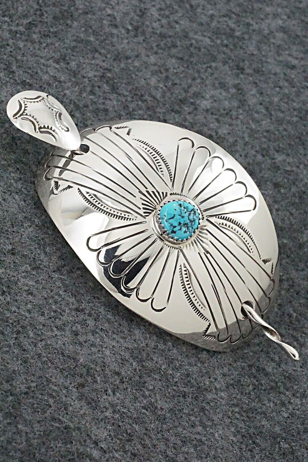 Turquoise & Sterling Silver Hair Pin - Jolene Begay