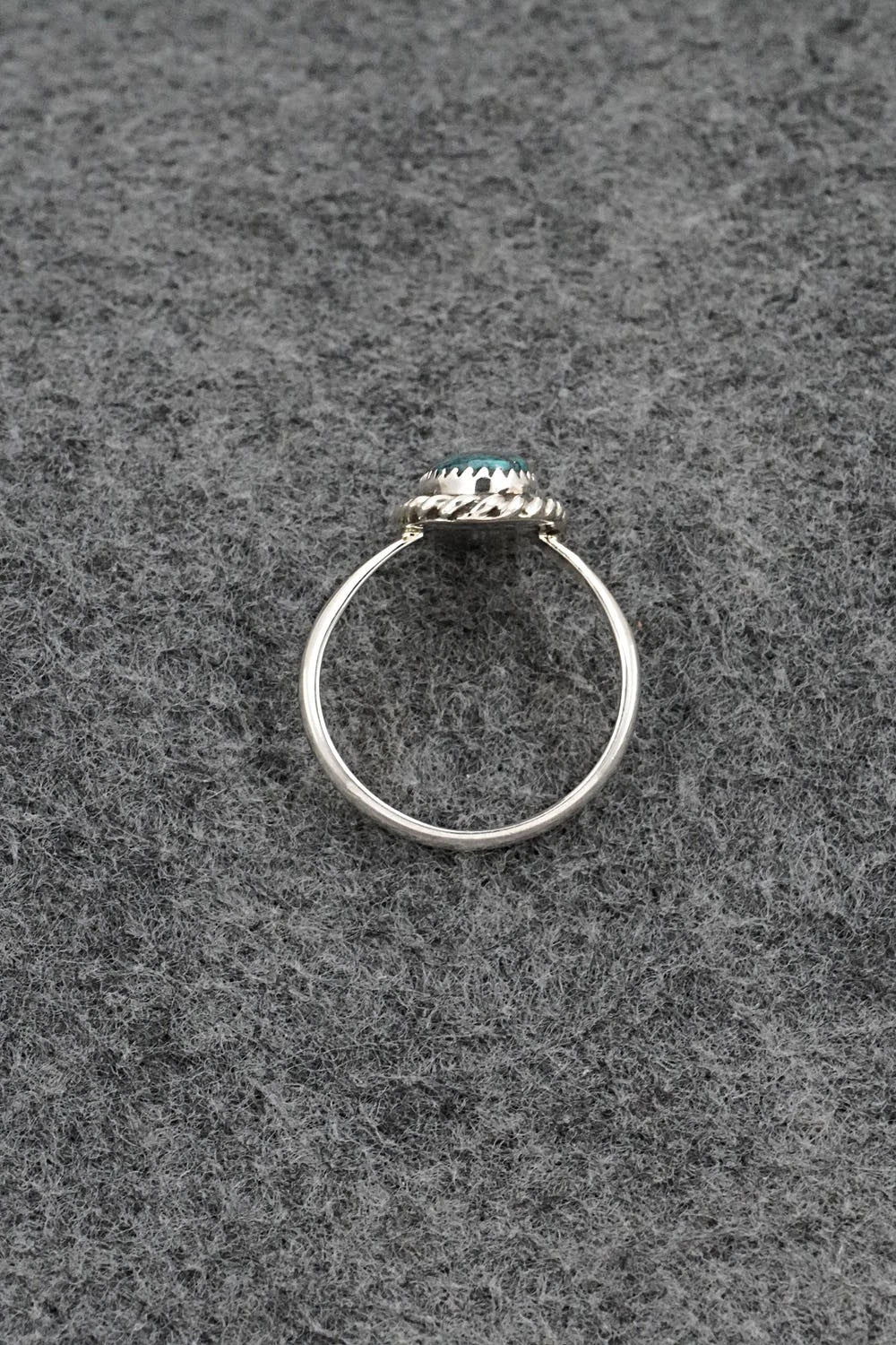 Turquoise & Sterling Silver Ring - Darius Arviso - Size 8
