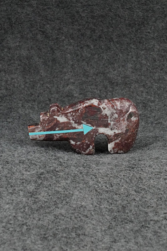 Bear Zuni Fetish Carving - Bernard Laiwakete
